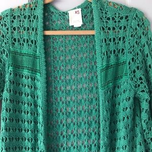 Anthropologie Open Knit Cardigan